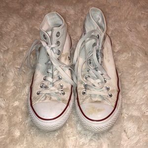 White Converse High Tops